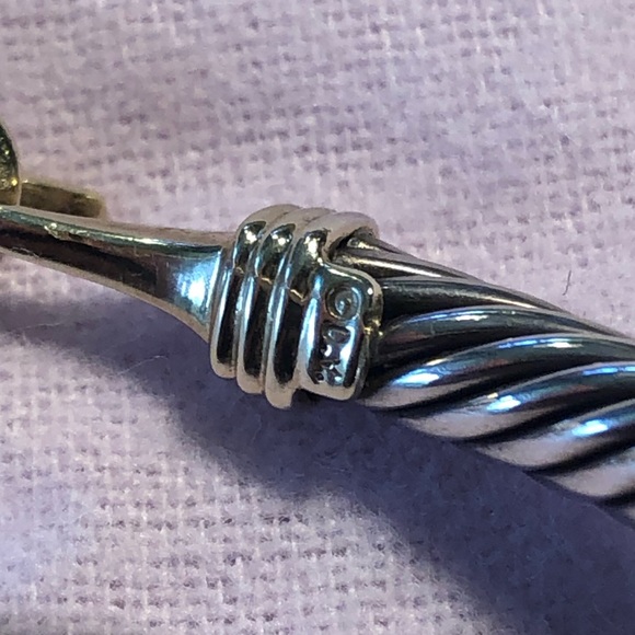 David Yurman Silver and gold bangle - Picture 7 of 8